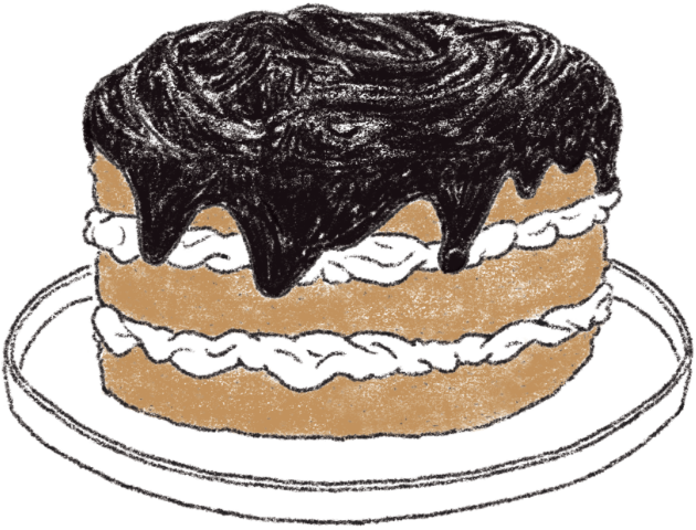 ボストンクリームパイイメージイラスト