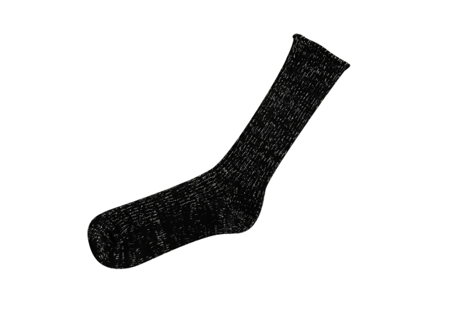 HEMP COTTON RIBBED SOCKS M画像