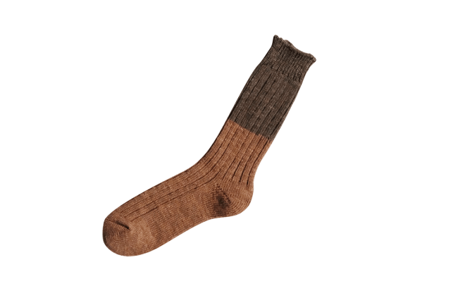 WOOL COTTON SLAB SOCKS S画像