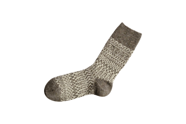 WOOL JACQUARD SOCKS S画像