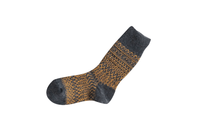 WOOL JACQUARD SOCKS S画像