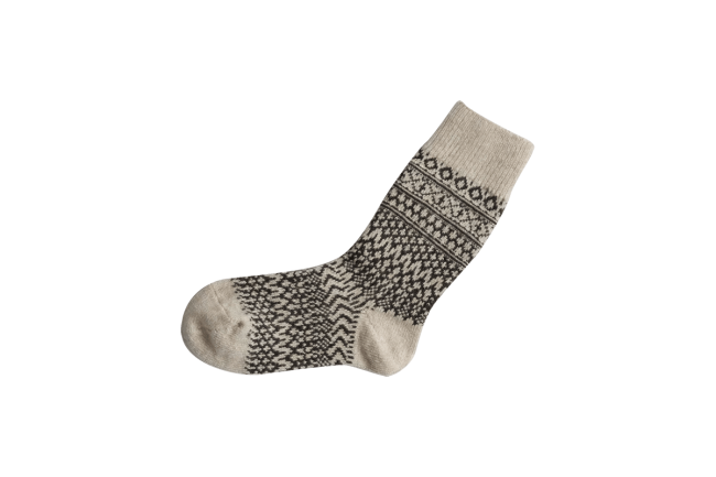 WOOL JACQUARD SOCKS S画像
