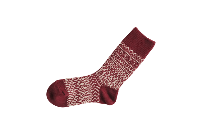 WOOL JACQUARD SOCKS S画像