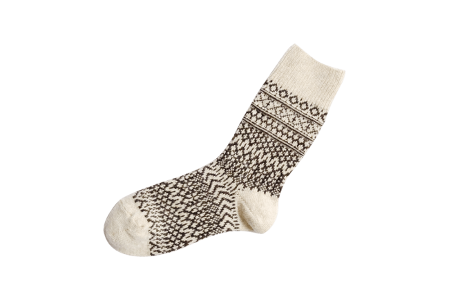 WOOL JACQUARD SOCKS M画像
