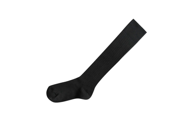 MERINO WOOL RIBBED HIGH SOCKS S画像