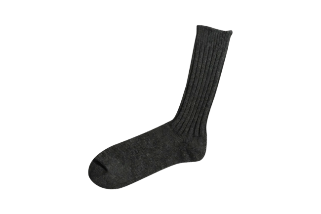WOOL RIBBED SOCKS M画像