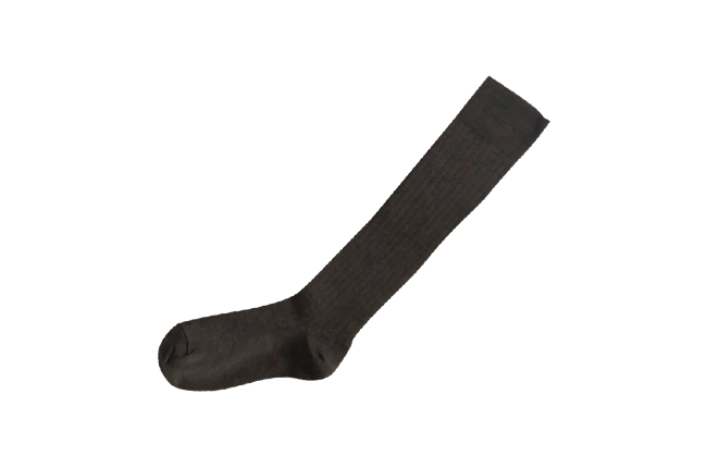 MERINO WOOL RIBBED HIGH SOCKS M画像