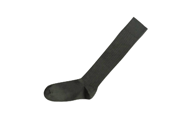 MERINO WOOL RIBBED HIGH SOCKS M画像